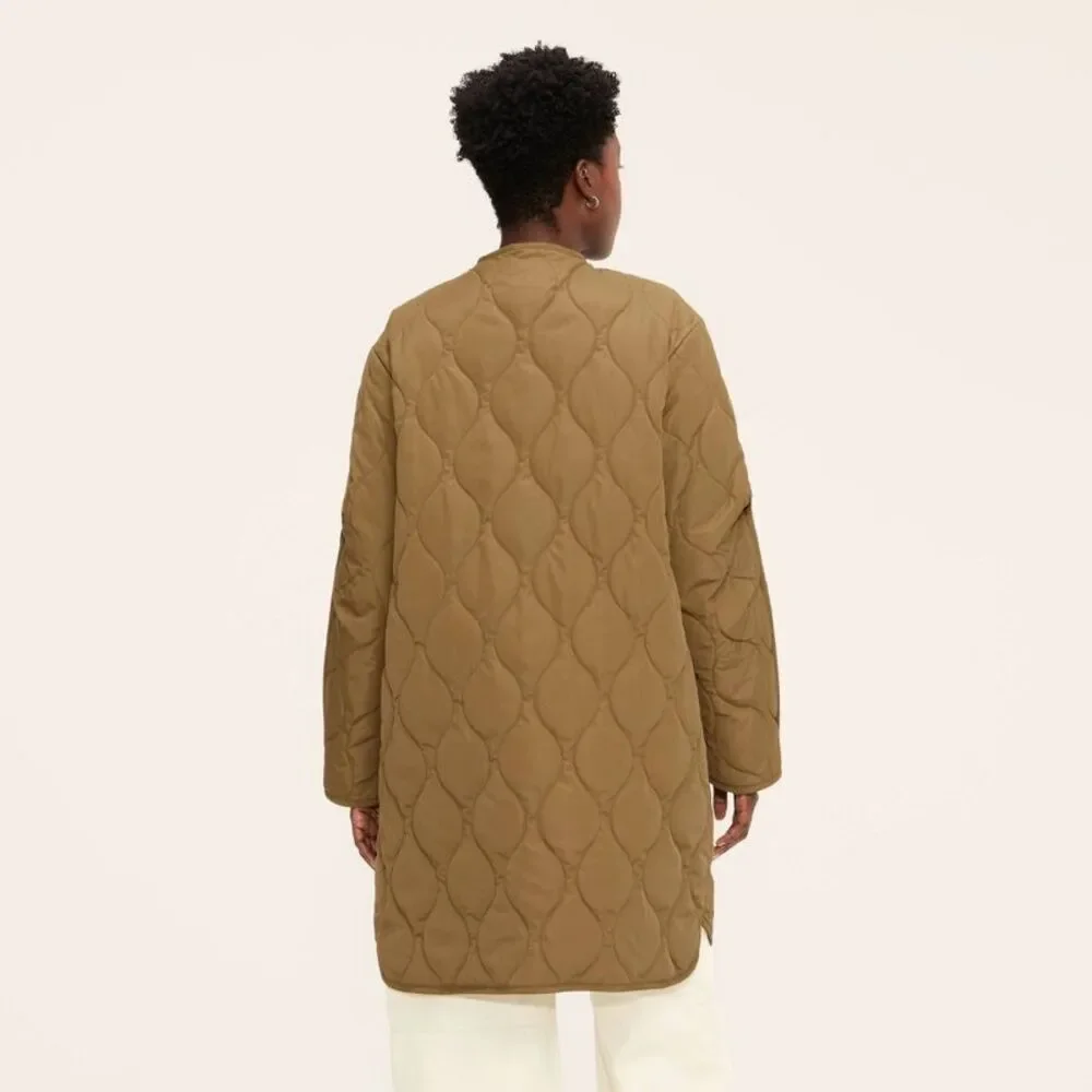 Women's Quilted Jacket and Floral Vest - Woolrich Green L